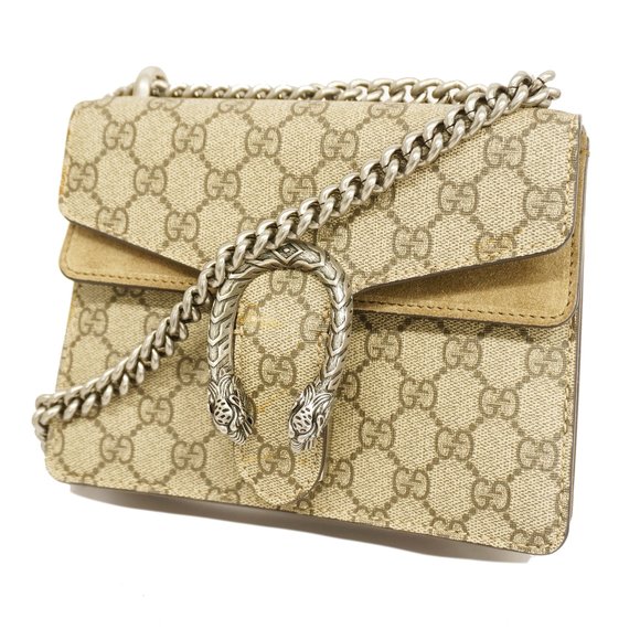 Gucci Handbags - GUCCIAuth  Dionysus 421970 Women's GG Supreme Shoulder Bag Beige